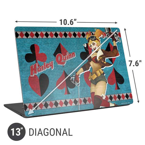 DC Comics Bombshells Harley Quinn Universal Laptop 13in (10.6 x 7.6in) Skin